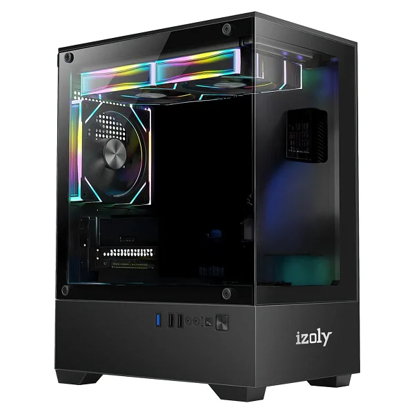 Izoly Venus 3 X 120mm Argb Fan 450w Psu M-Atx Gaming Case - Görsel 6