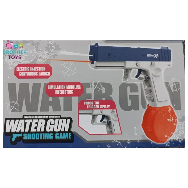 Brother Toys Elektrikli Su Tabancası 500 Ml Kırmızı Mavi 20 Cm 10 Metre Menzilli Güvenli Oyun - 3+ Yaş - Görsel 5