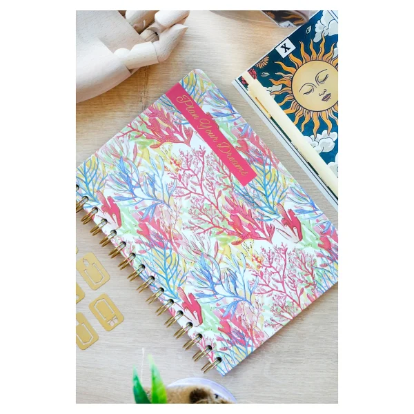Victoria's Journals A5 Spiralli Süresiz-Motivasyon Sayfalı-Haftalık Planlayıcı Ajanda - Kırmızı - Görsel 2