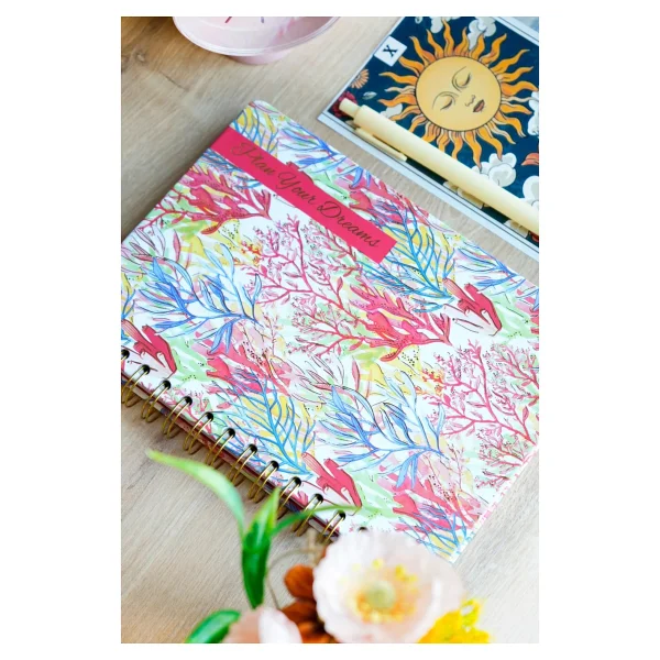 Victoria's Journals A5 Spiralli Süresiz-Motivasyon Sayfalı-Haftalık Planlayıcı Ajanda - Kırmızı - Görsel 3