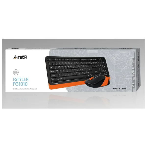 A4 Tech Fg1010 Siyah-Mavi Q Kablosuz Klavye Mouse Seti - Görsel 7