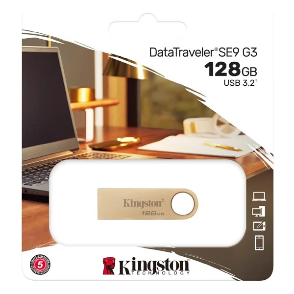 Kingston Datatraveler USB 3.2 Dtse9g3/128gb 128 GB Flash Bellek - Görsel 2