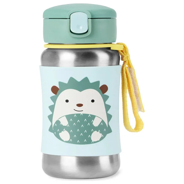 Skip Hop Zoo Kirpi 350 Ml Pipetli Paslanmaz Çelik Suluk - Görsel 4