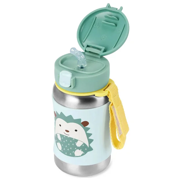 Skip Hop Zoo Kirpi 350 Ml Pipetli Paslanmaz Çelik Suluk - Görsel 2