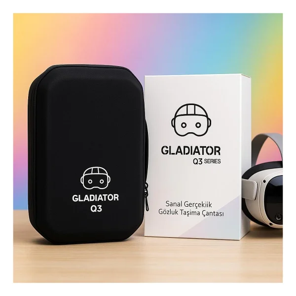 Gladiator Q3 Serisi Meta Quest 3 Ve 3s Uyumlu Taşıma Çantası - Siyah - Görsel 6