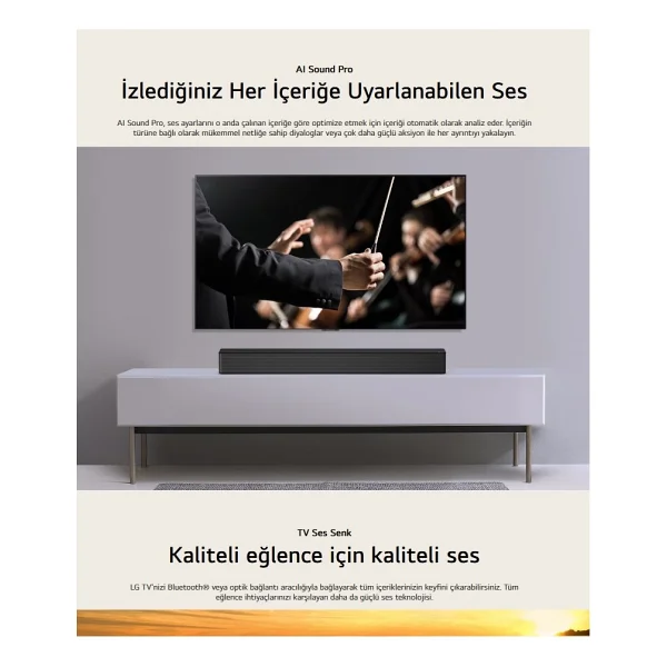 Lg 600w Yüksek Ses Ve İade, 4.1 Kanal Sinema Deneyimi, Kablosuz Bluetooth Optik, Hdmı Ve USB Ses Sistemi Ev Sinema & Soundbar + Hdmı Kablosu - Görsel 5