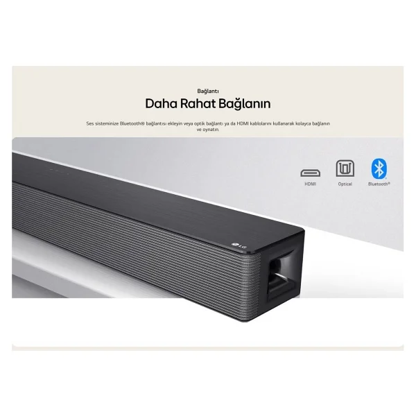 Lg 600w Yüksek Ses Ve İade, 4.1 Kanal Sinema Deneyimi, Kablosuz Bluetooth Optik, Hdmı Ve USB Ses Sistemi Ev Sinema & Soundbar + Hdmı Kablosu - Görsel 7