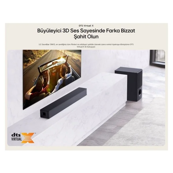 Lg 600w Yüksek Ses Ve İade, 4.1 Kanal Sinema Deneyimi, Kablosuz Bluetooth Optik, Hdmı Ve USB Ses Sistemi Ev Sinema & Soundbar + Hdmı Kablosu - Görsel 8
