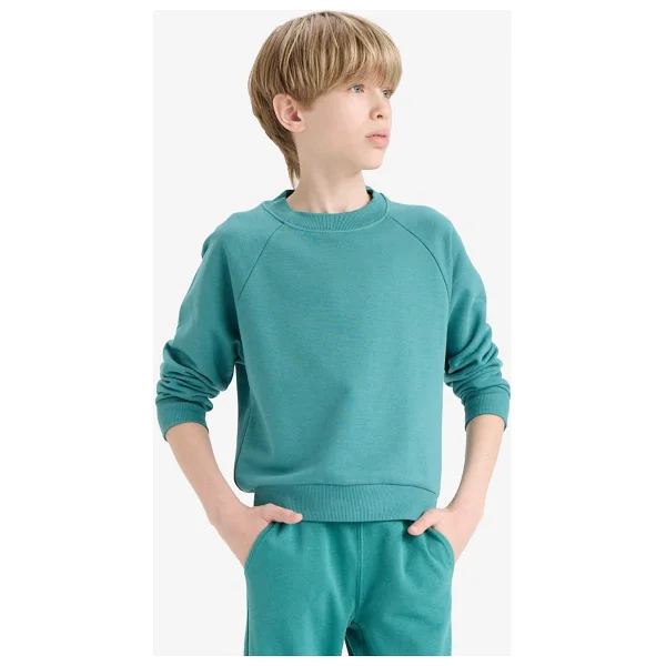 Defacto Erkek Çocuk Bisiklet Yaka Basic Düz Sweatshirt E8415a825au - Görsel 3