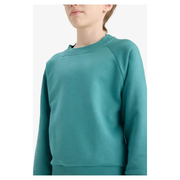 Defacto Erkek Çocuk Bisiklet Yaka Basic Düz Sweatshirt E8415a825au - Görsel 5