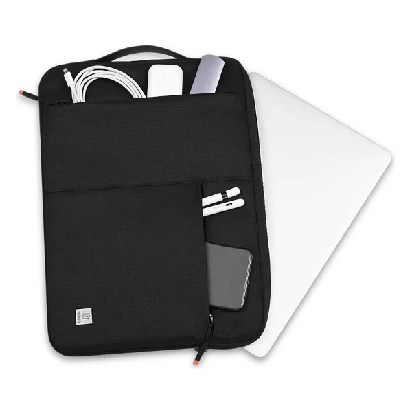 Wiwu Alpha Slim Sleeve 14 İnç Su Geçirmez Laptop Çantası - Siyah - Görsel 2