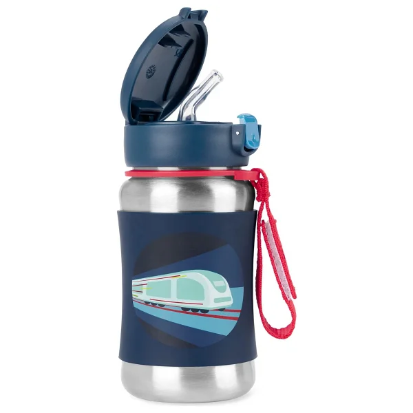Skip Hop Spark Style Tren 350 Ml Pipetli Paslanmaz Çelik Suluk - Görsel 6