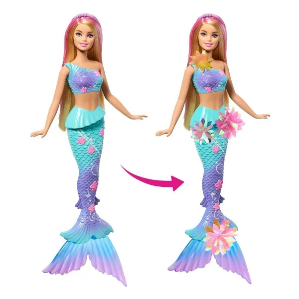Barbie Büyülü Çiçekler Deniz Kızı Bebeği Jdm72 - Görsel 8