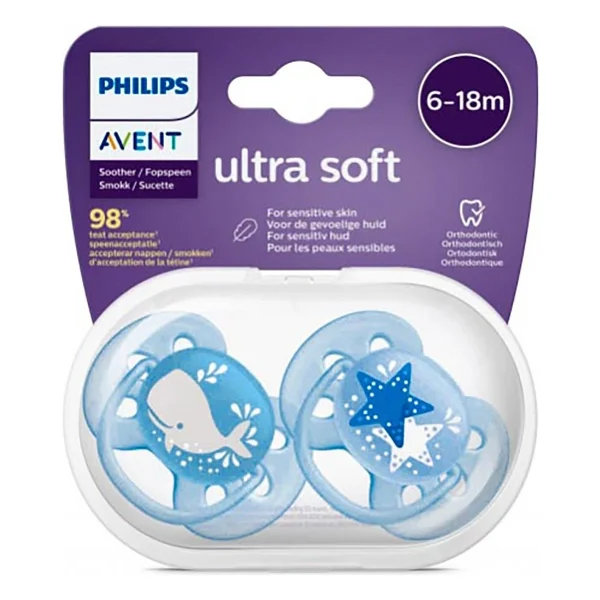 Philips Avent Scf223/03 Ultra Soft Erkek 6-18 Ay 2'li Emzik - Görsel 2