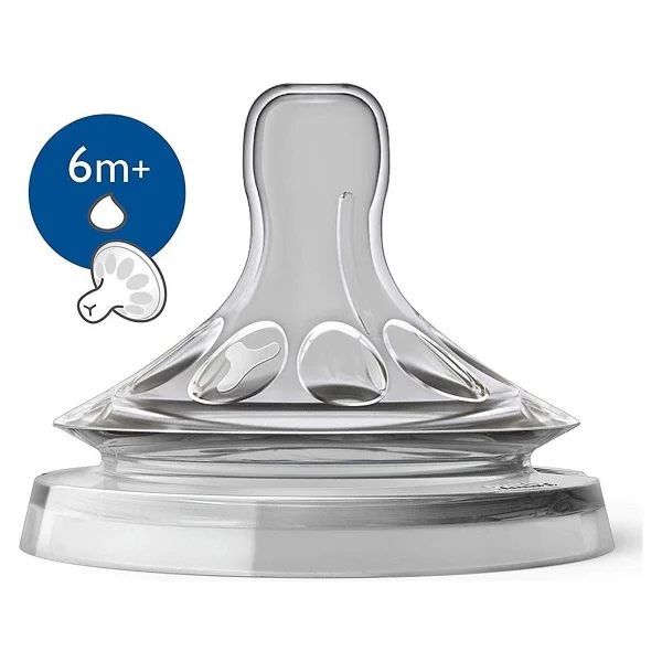 Philips Avent Natural Silikon Malzeme Y Kesim +6 Ay 2li Biberon Emziği Yoğun Akış - Görsel 2