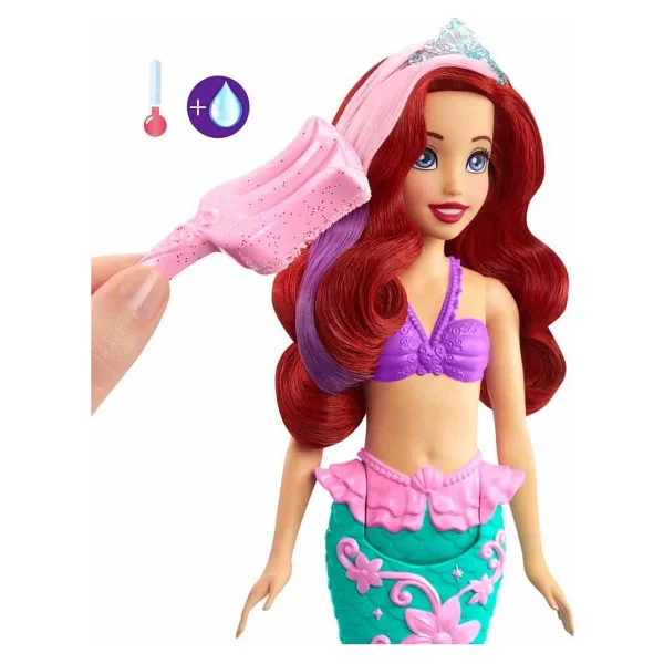 Disney Princess Muhteşem Renk Değiştiren Saçlı Deniz Kızı Ariel Hlw00 - Görsel 3