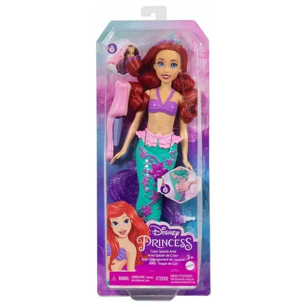 Disney Princess Muhteşem Renk Değiştiren Saçlı Deniz Kızı Ariel Hlw00 - Görsel 5