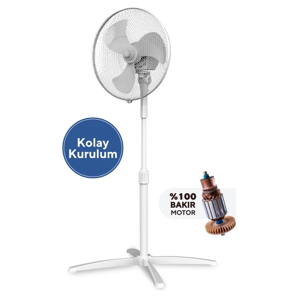 Kumtel Ktf-290 Ayaklı Vantilatör - Görsel 5