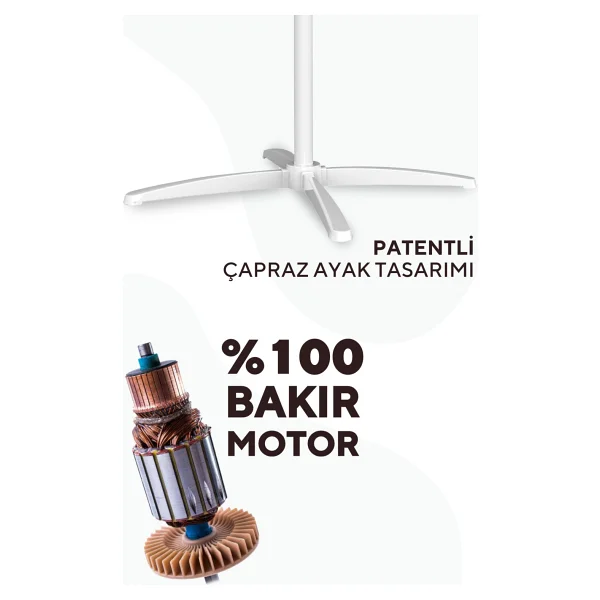 Kumtel Ktf-290 Ayaklı Vantilatör - Görsel 2
