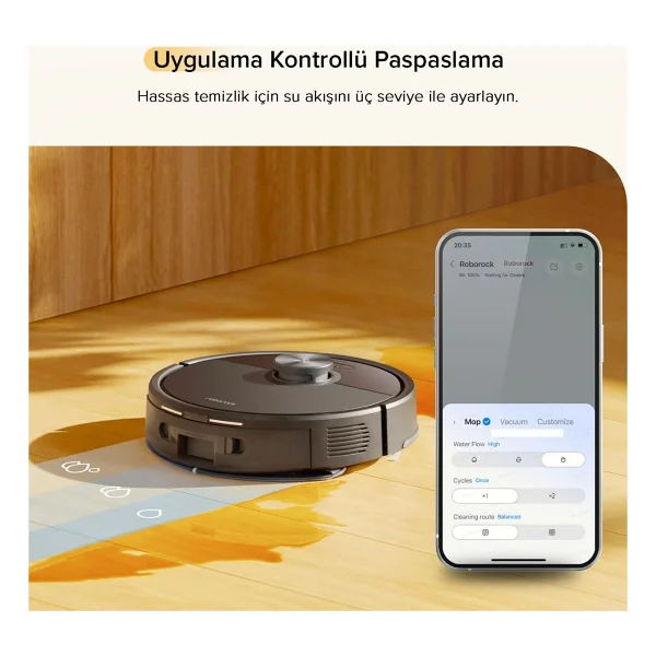 Roborock Q8 Siyah Akıllı Robot Süpürge - Görsel 5
