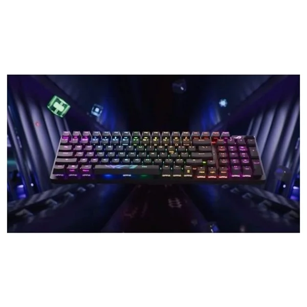 Asus Rog Strix Scope Iı 96 Wireless RGB %96 RX Red Switch Kablolu/Kablosuz Mekanik Oyuncu Klavyesi - Görsel 4