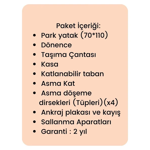 Gulz Atlas Plus Anne Yanı Sallanır Cibinlikli Dönenceli Oyun Parkı Park Yatak Bebek Beşik 70 X 110 Cm - Dark Gray - Görsel 6