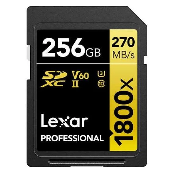 Lexar Gold Series 1800x Lsd1800256g Class 10 Uhs-Iı U3 V60 256 GB Hafıza Kartı - Görsel 3