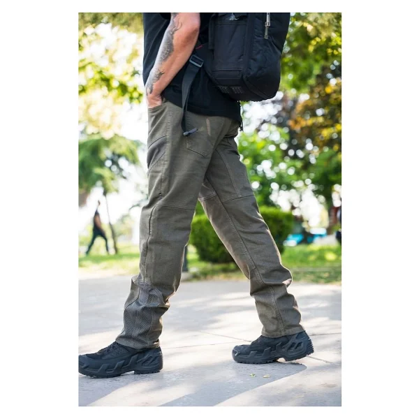 Tech90 Yazlık Fileli Olive Cordura Motosiklet Pantolonu - 30 - 32 - Görsel 3