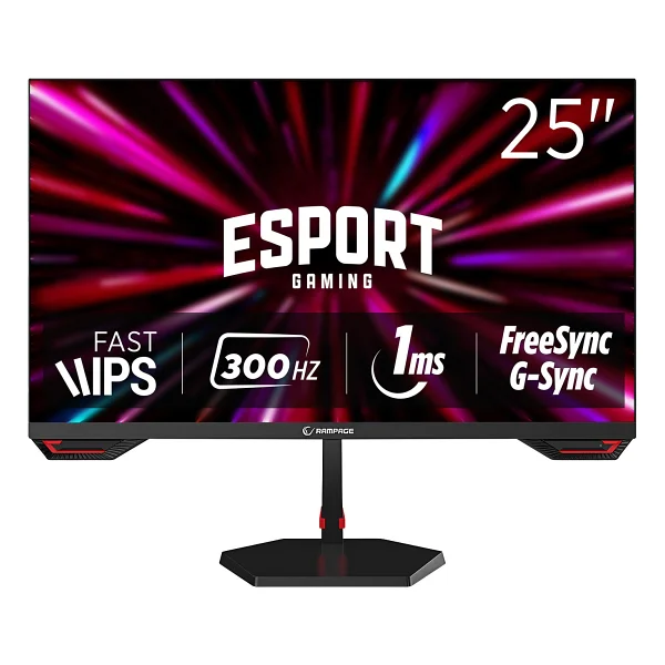 Rampage Crimson Cr25r300f 25" 1 Ms Full HD Ips 300 Hz Oyuncu Monitörü - Görsel 2