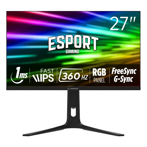 Rampage Ellipse El27r360f 27" 1 Ms Full HD Pivot Ips 360 Hz Oyuncu Monitörü - Görsel 2