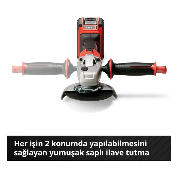 Einhell Professional Akülü Avuç Taşlama Axxıo 18/125 Power X-Change (18 V, 700 W, 125 Mm Disk Ø, 33 Mm Kesme Derinliği, Kömürsüz, Yumuşak Başlangıç, Kesme Diski Ve Akü Dahil Değildir) - 4431140 - Görsel 5