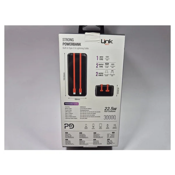 Linktech Lc33 Strong 30000 mAh Hızlı Şarj Powerbank - Görsel 7
