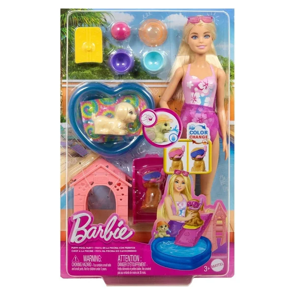Barbie Köpekçikle Havuz Partisi Oyun Seti Jbf35 - Görsel 8