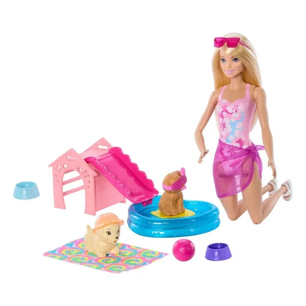 Barbie Köpekçikle Havuz Partisi Oyun Seti Jbf35 - Görsel 10