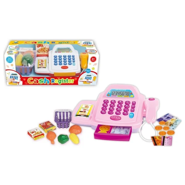 Vardem Işıklı ve Sesli Pembe Yazar Kasa HUA-66049
