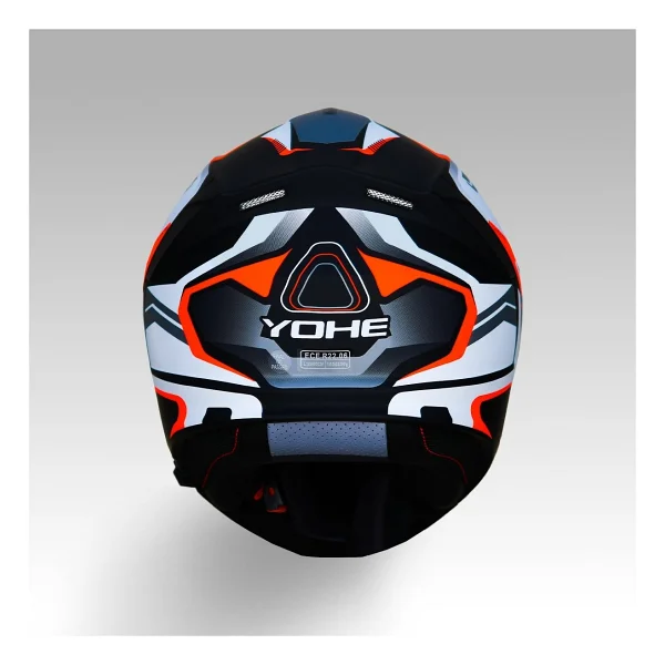 Yohe 935sv Kask Çene Açılır Motosiklet Mat Siyah Beyaz Çift Vizör Uv Bluetooth Yuvalı Ece 22.06 Mıps - Görsel 4