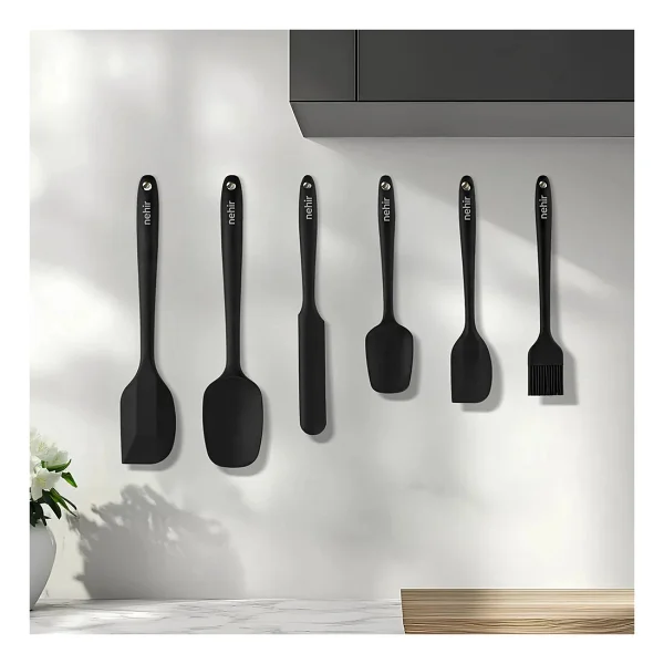 Nehir Lenora 6 Parça Silikon Mutfak Spatulası - Görsel 2