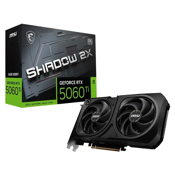 Msı RTX 5060 Tı 16g Shadow 2x Oc Plus G506t-16s2cp 128 Bit Gddr7 16 GB Ekran Kartı - Görsel 2