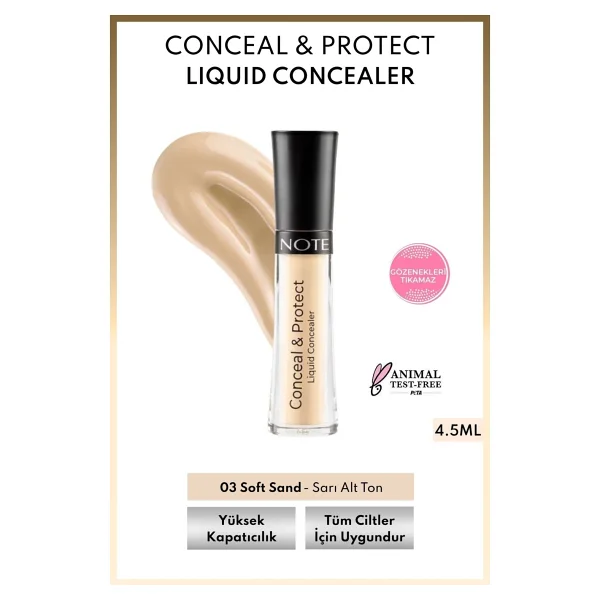 Note Conceal & Protect 04 Porcelain 4.5 Ml Likit Kapatıcı - Görsel 7