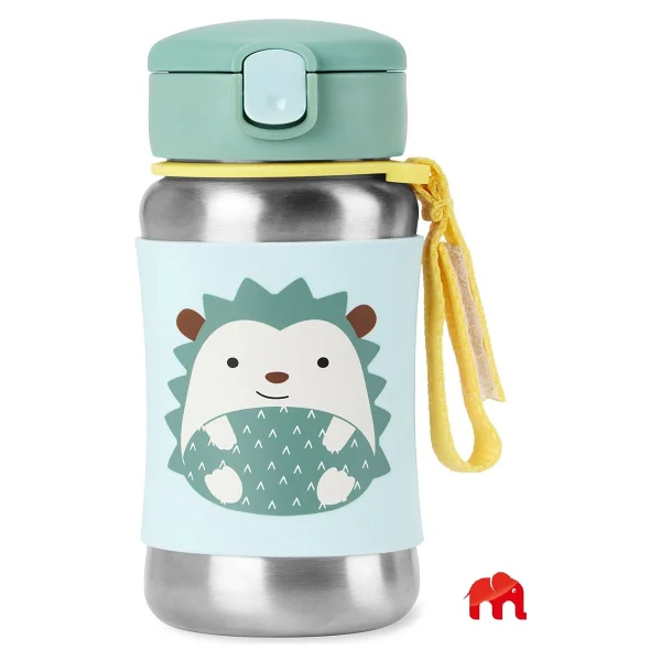 Skip Hop Zoo Pipetli 350 Ml Paslanmaz Çelik Suluk - Görsel 8