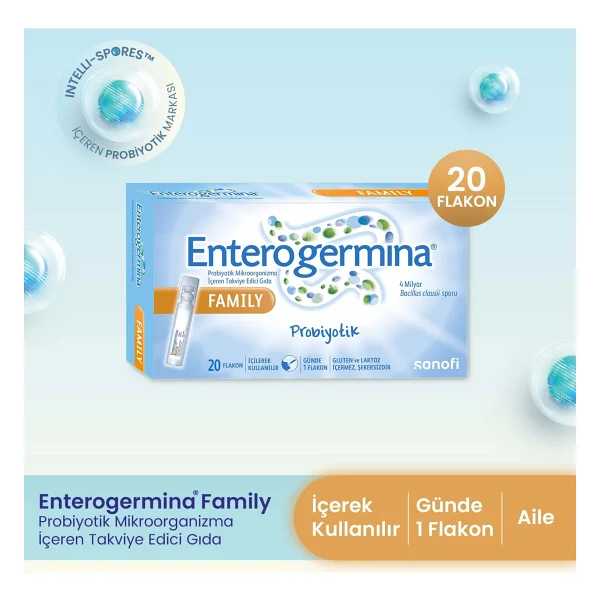 Enterogermina Family Probiyotik 20 Flakon Türkiye Menşeli Yetişkin Kullanımı İçin Uygun - Görsel 10