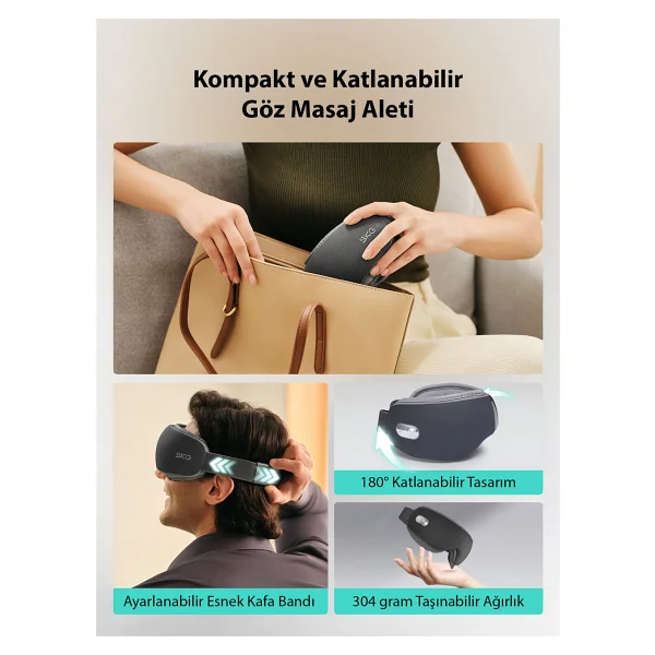 Skg Es500 Gri Göz Masaj Aleti - Görsel 3