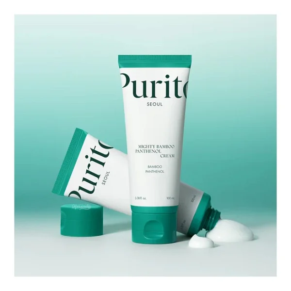 Purito Mighty Bamboo Panthenol Cream Güçlendirici Ve Nemlendirici Bambu Özlü Ve Pantenollü Nemlendirici Yüz Kremi 100 Ml - Şeffaf - Görsel 2