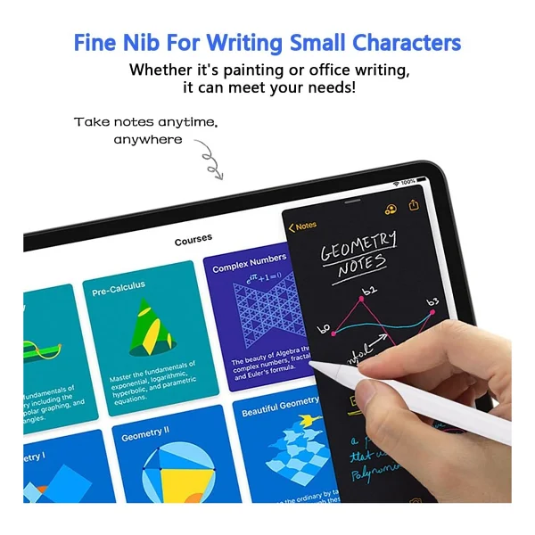 Xiaomi Redmi Pad 2 Pad Se 11ınç Mi Pad 7 Uyumlu Tablet Kalemi Çizim Ve Yazı Kalemi Stylus Active Pen 2adet Uç - Beyaz - Görsel 5