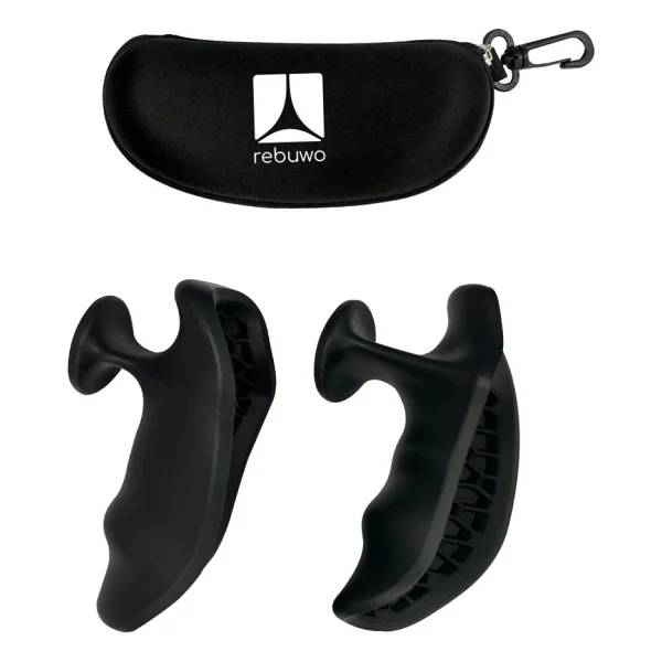 Rebuwo Siyah Deadlift Ağırlık Tutuş Aparatı - Kaymaz Fat Grip & Eldiven Olmadan Ergonomik Kavrama - Görsel 8