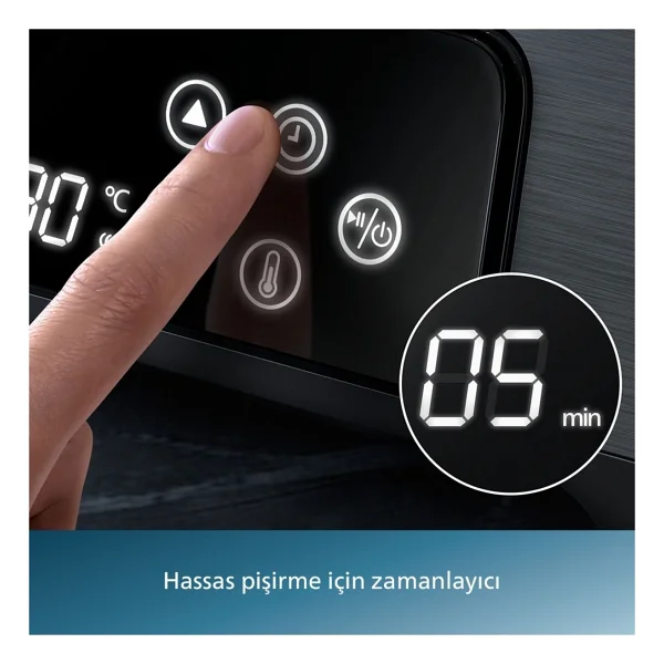 Philips 7000 Serisi Izgara Ve Tost Makinesi, 8 Ön Ayarlı Programlar, Gıda Termometresi Hd6307 + Hassas Mutfak Tartısı - Görsel 5