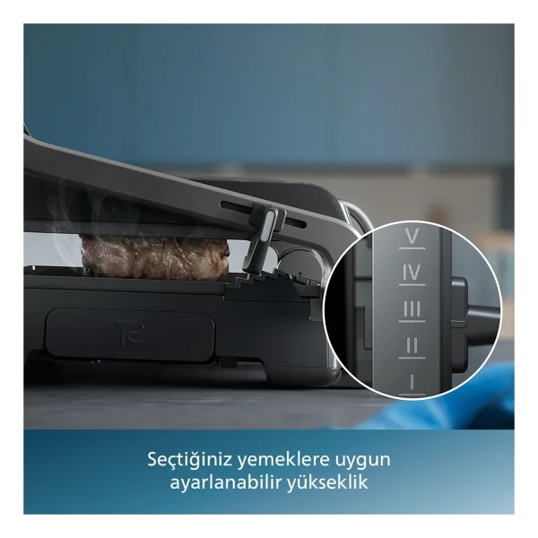 Philips 7000 Serisi Izgara Ve Tost Makinesi, 8 Ön Ayarlı Programlar, Gıda Termometresi Hd6307 + Hassas Mutfak Tartısı - Görsel 6