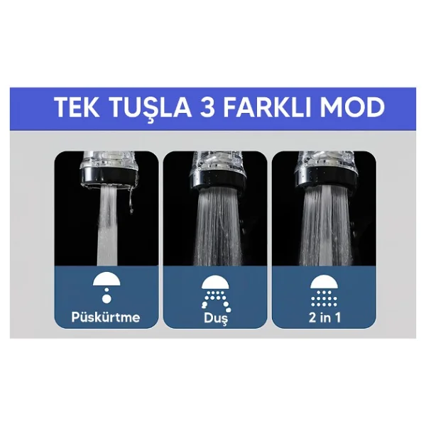 Çok Fonksiyonlu Musluk Başlığı - Görsel 3
