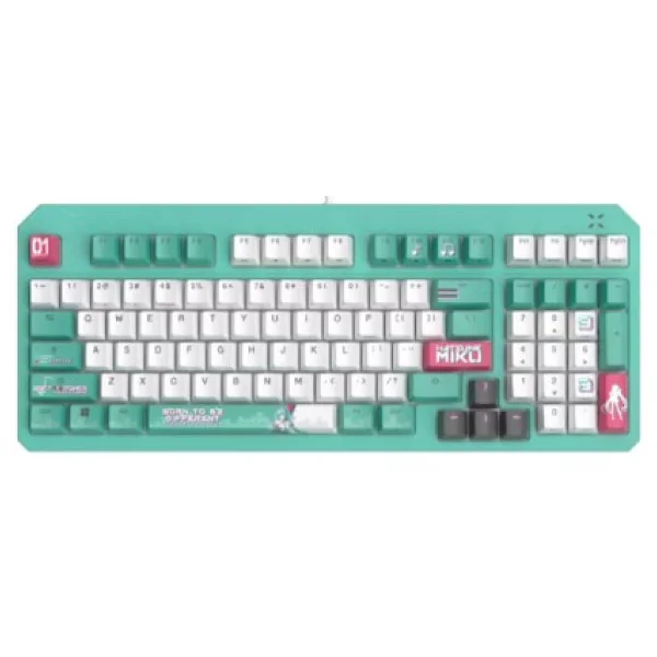 Asus Tuf Gaming K3 Gen Iı Hatsune Miku Edition %96 RGB Red Switch Kablolu Mekanik Oyuncu Klavyesi - Görsel 2