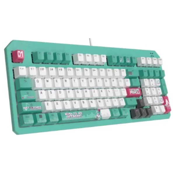 Asus Tuf Gaming K3 Gen Iı Hatsune Miku Edition %96 RGB Red Switch Kablolu Mekanik Oyuncu Klavyesi - Görsel 3